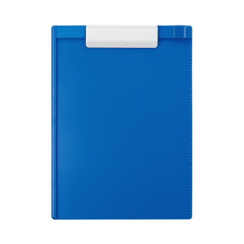 カウネット 樹脂製クリップボード A4縦 ブルー10枚