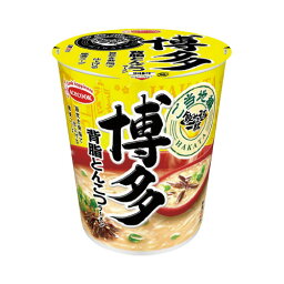 エースコック 飲み干す一杯博多背脂とんこつラーメン66g12食