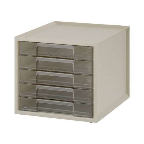 アイリスオーヤマ レターケース ホワイト 浅型5段 4台