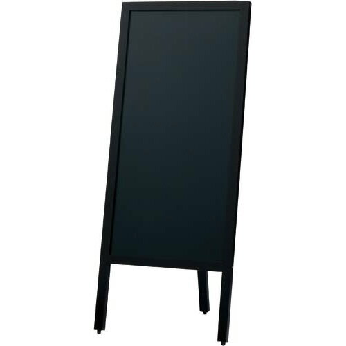 カウネット 片面スタンド黒板 スリム ダークブラウン 幅450