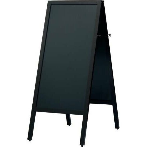 カウネット A型スタンド黒板 スリム ダークブラウン 幅450