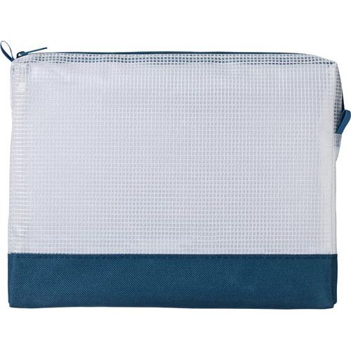 カウネット 「カウコレ」プレミアム メッシュケースマチ補強タイプA5 ネイビー