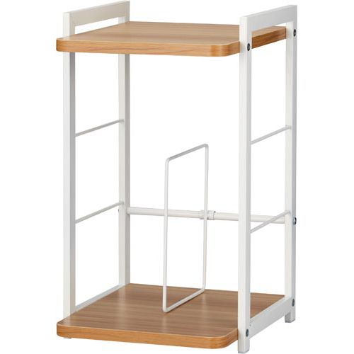 カウネット　「カウコレ」プレミアム Katazuk天板付ブックスタンド　幅250　薄茶