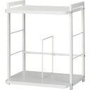 カウネット 「カウコレ」プレミアム Katazuk天板付ブックスタンド 幅350 白