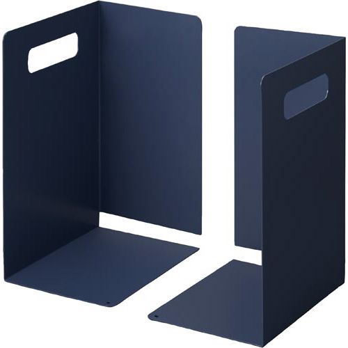 カウネット 「カウコレ」プレミアム タテヨコ書類ピッタリサイズブックエンドA4ネイビー