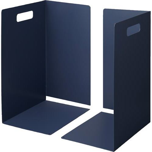 カウネット 「カウコレ」プレミアム タテヨコ書類ピッタリブックエンドA3ネイビー×8組