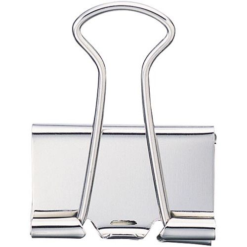 カウネット 「カウコレ」プレミアム ダブルクリップ(オープン箱)銀 中 10個入