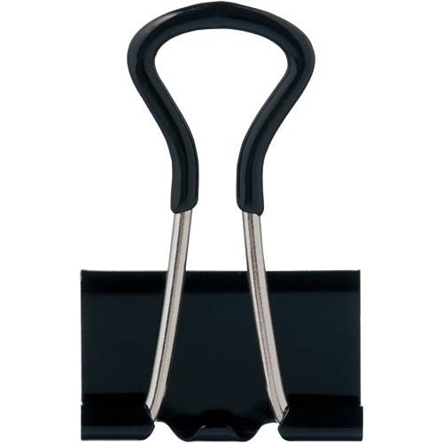 カウネット 「カウコレ」プレミアム 手が痛くなりにくいダブルクリップ 黒 小 10個入