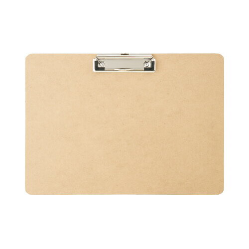 カウネット MDFクリップボード ナチュラル A4ヨコ 10枚