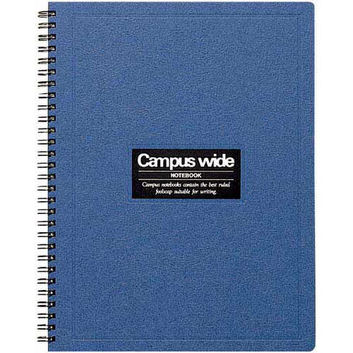 コクヨ ツインリングノートワイドタイプB5A罫70枚青5冊