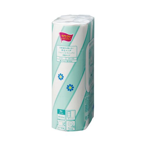 カウネット　「カウコレ」プレミアム 消臭再生トイレットペーパー　W60m　6個