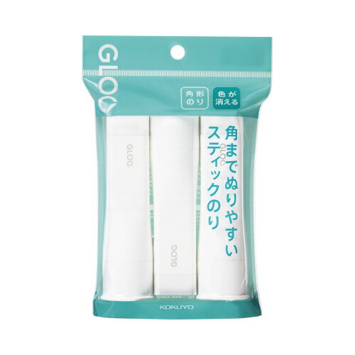 コクヨ グルースティックのり・色が消える・M 吊下げ・3本