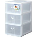 サンコープラスチック エルピスA4F 深型3段 白 1個