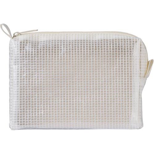 カウネット　「カウコレ」プレミアム 中身が隠せるマチ付メッシュケース14×10　15個