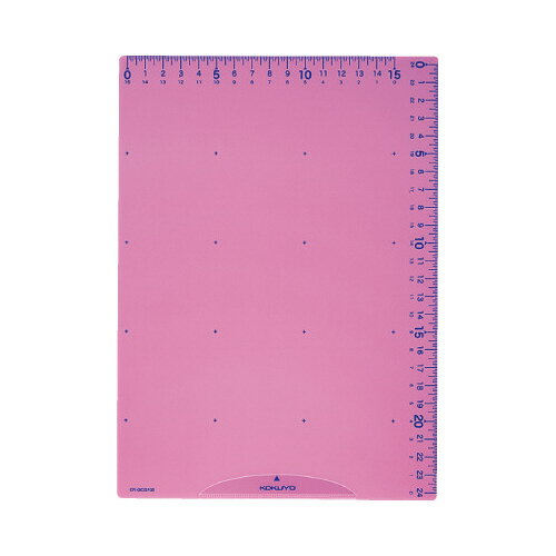 コクヨ 下敷きB5 定規機能 簡易クリップ 付 ピンク
