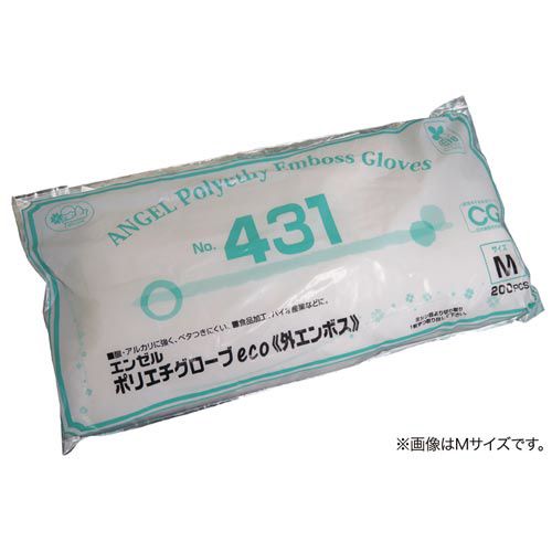 サンフラワー ポリエチグローブeco外エンボスSSクリア×40