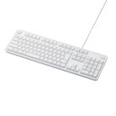 エレコム 有線キーボード メンブレン式 フルサイズ WH