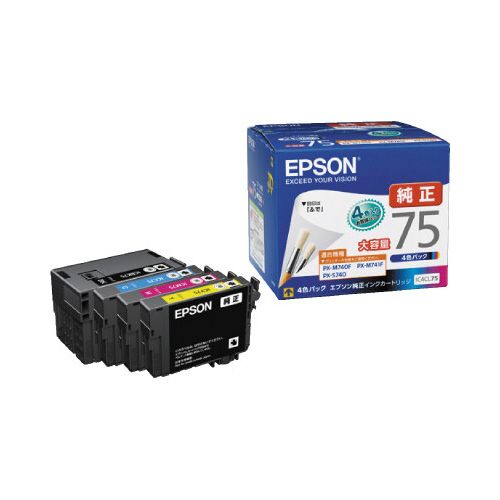 ●対応機種／PX−M740F／M741F／S740●カラー／4色パック●型番／IC4CL75●仕様／メーカー純正インクカートリッジ（大容量タイプ）●単位／1パック（4色入）●メーカー品番／IC4CL75※メーカーの都合により、製品のパッケージは予告なく変更される場合があります。▼kaumall▼