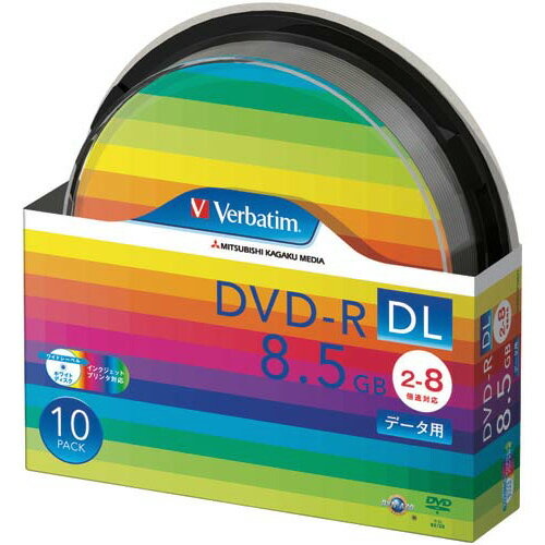 三菱ケミカルメディア DVD−Rデータ用（2層）　IJ対応　10枚SP【取寄商品】