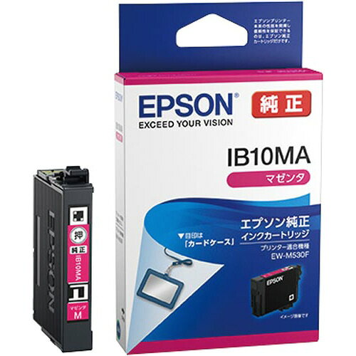 対応機種：EW−M530F●対応機種／EW−M530F●カラー／マゼンタ●インクタイプ／インクカートリッジ●仕様／染料●単位／1個●メーカー品番／IB10MA▼kaumall▼