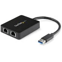 スターテック USB3.0接続 2ポート ギガ有線LANアダプタ【取寄商品】
