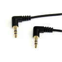 スターテック オーディオケーブル 3.5mm 両端L型 90cm【取寄商品】