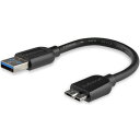 スターテック MicroUSB3.0変換スリムケーブル 15cm【取寄商品】(2)
