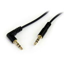 スターテック オーディオケーブル 3.5mm 片側L型 1.8m【取寄商品】