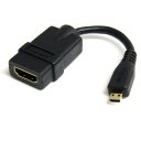 スターテック HDMI−HDMIマイクロ変換ケーブル　12cm【取寄商品】