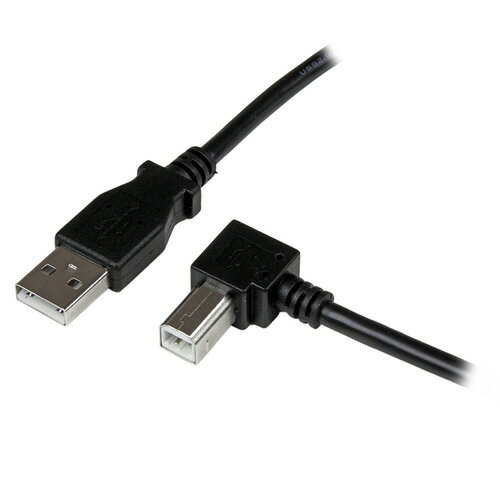 スターテック USB 2.0ケーブル (A−B) L型右 2m【取寄商品】 スターテック USB 2.0ケーブル (A−B) L型右 2m【取寄商品】
