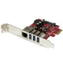 スターテック USB 3.0+GbE 増設用 PCIeカード【取寄商品】