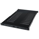 スターテック サーバーラック棚板 伸縮式放熱用スリット付 1U【取寄商品】