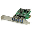 スターテック USB 3.0 増設用PCIeカード 7ポート【取寄商品】