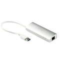 スターテック USB 3.0ハブ 3ポート LANアダプタ内蔵【取寄商品】