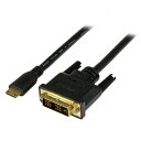 スターテック ミニHDMI − DVI−Dケーブル 2m【取寄商品】