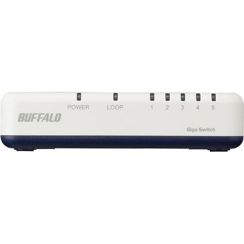 バッファロー 5ポートスイッチングハブ　プラ筐体　ホワイト