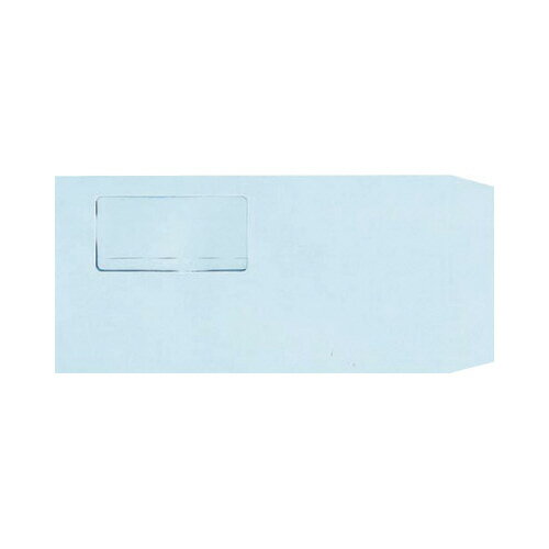 カウネット 窓付封筒 長3 ブルー 80g 500枚入