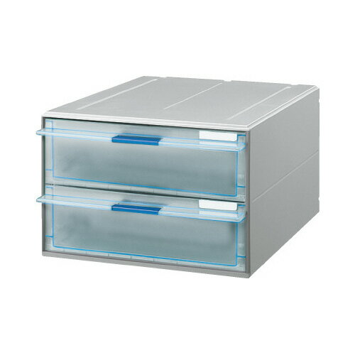 コクヨ レターケースUNIFEEL 透明引き出し深型2段