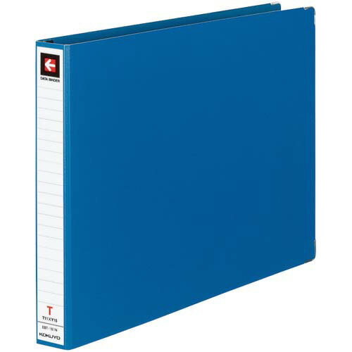 コクヨ データバインダーT型11×15 22穴青10冊