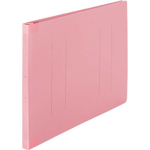 カウネット 「カウコレ」プレミアム フラットファイル背補強タイプB4横 ピンク30冊