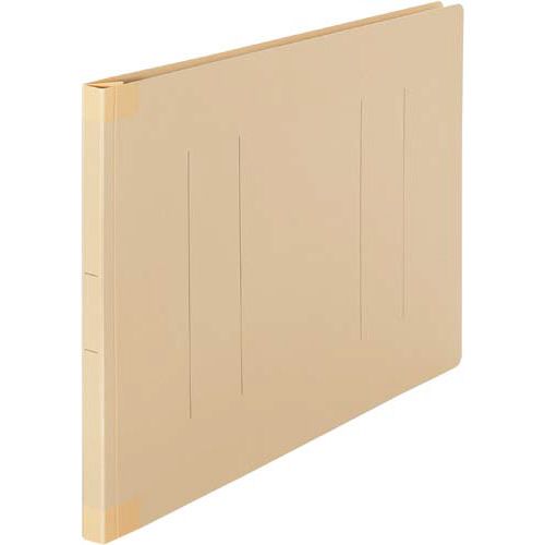 カウネット　「カウコレ」プレミアム フラットファイル背補強タイプB4横　イエロー30冊