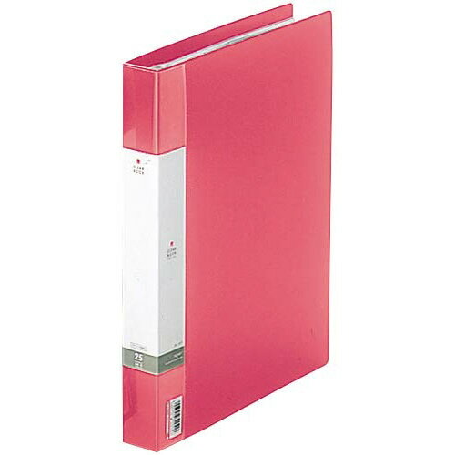 リヒトラブ クリヤーブック交換式 赤 A4縦背幅35mm6冊