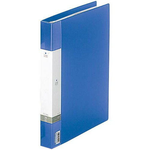 リヒトラブ クリヤーブック交換式 青 A4縦背幅35mm6冊