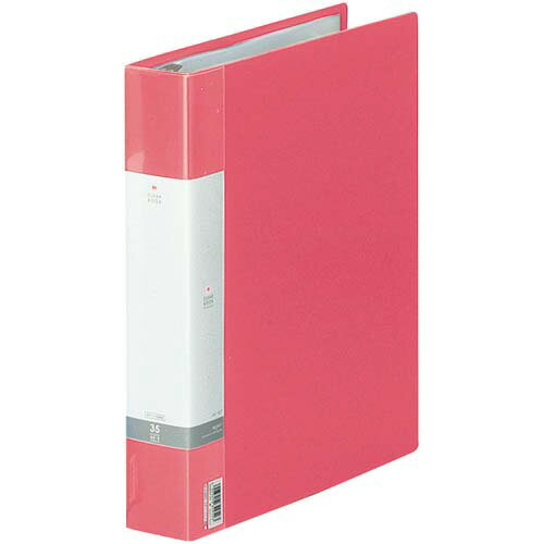 リヒトラブ クリヤーブック交換式 赤 A4縦背幅50mm6冊
