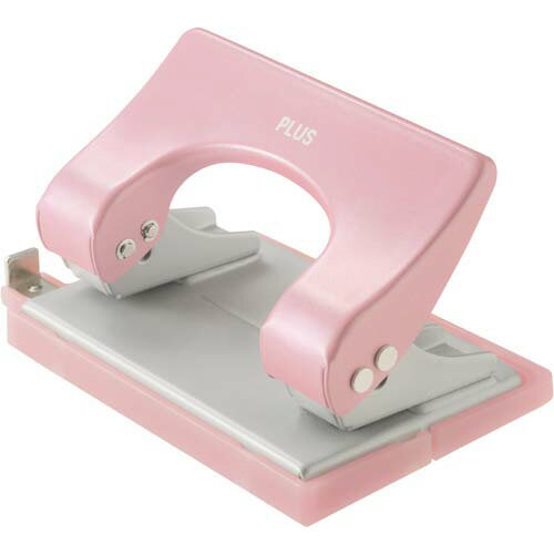 プラス 穴あけパンチ フォース1/2 ピンク 16枚あけ
