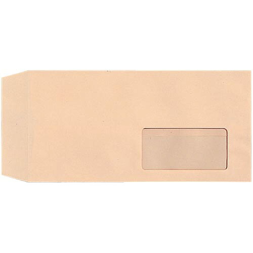 キングコーポレーション 窓付封筒 長3 ピンク 80g 100枚入