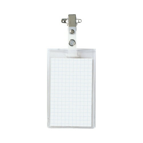 コクヨ タッグ名札縦型安全ピン・クリップ両用91×56mm