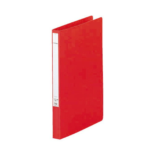 リヒトラブ パンチレスファイル厚とじ 赤A4縦背幅25mm