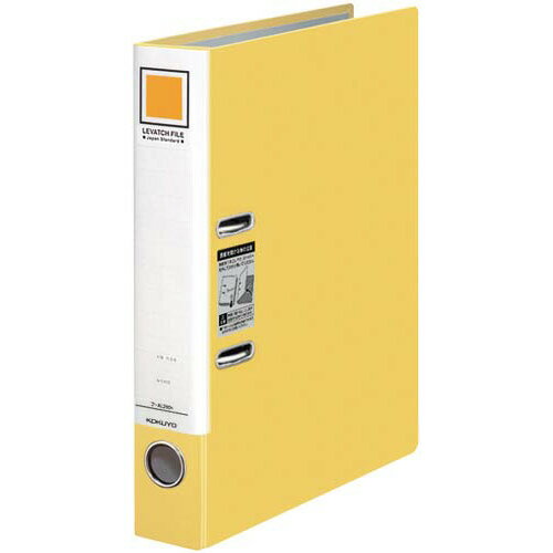 コクヨ レバッチファイル A4縦 背幅56mm 黄 5冊