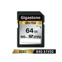 Gigastone SDカード64GBA1V30クラス100MB/s